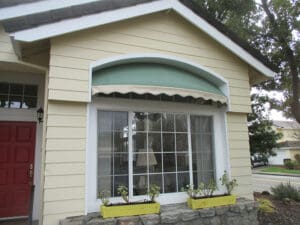 Custom green awning