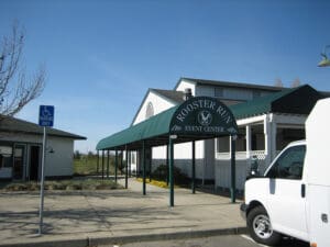 Rooster Run Event Center awning