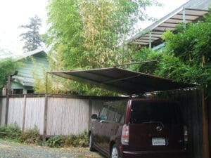 Custom parking awning