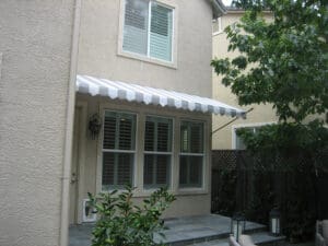 Custom stripped residential awning